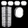 100Pcs/Set Collectible Coin Boxes Protective Coins Transparent Storage Capsules Round Coin Holder Organizer