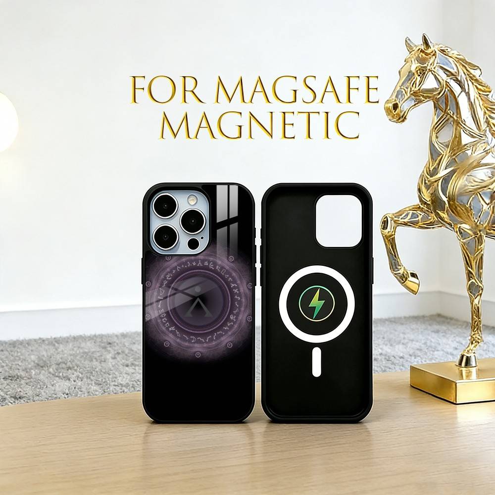 Stargate A-Atlantis Handyhülle Für iPhone17,16,15,14,13,12,11 Plus,Pro Magnetisch mit Magsafe Kabelloses Laden