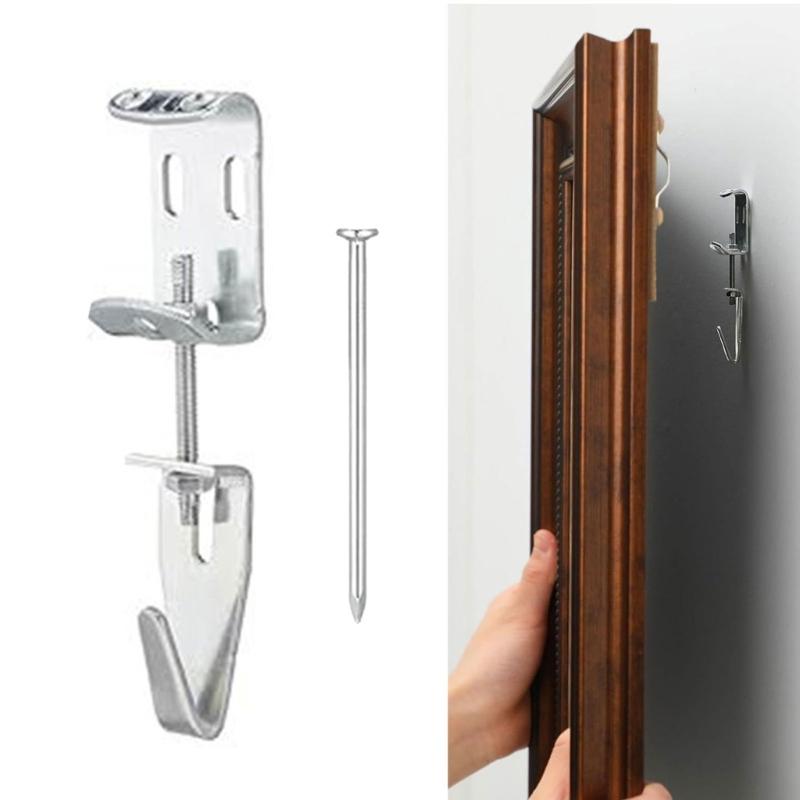 Functional Metal Hook Accessories With Adjustable Design Secure Hanging Solution For Home Office Decors