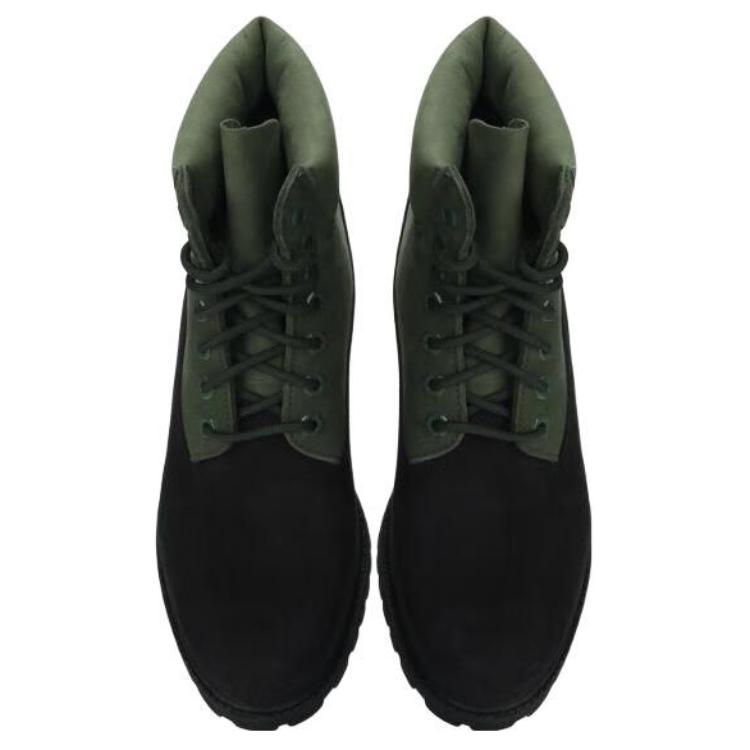 Timberland 6 Zoll Schnürstiefel Wasserdicht Bequem Vielseitig Kurze Stiefel Herrenstiefel Schwarz Grün A2P6W-EJG