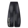 FlowStreet Damskie Czerwone Luźne Spodnie Dresowe Y2k Spodnie Harajuku Spodnie do Tańca Jazzowego Japoński Styl Lat 2000 Vintage Oversize Spodnie Ubrania