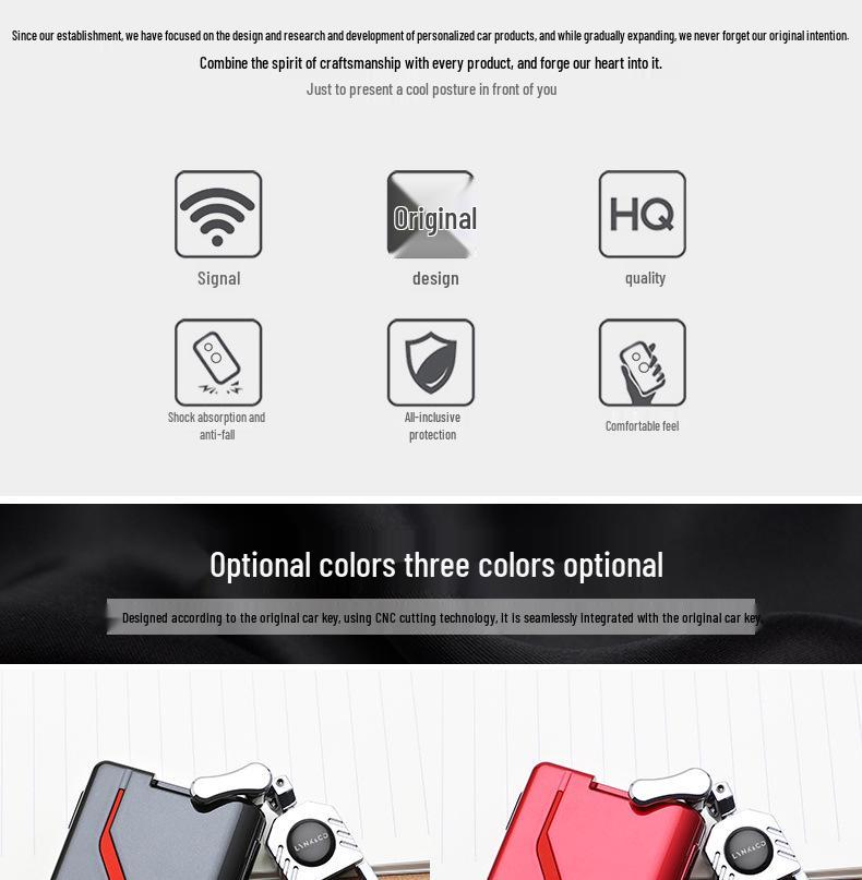 Lynk & Co Modische Schlüsselhülle: Stilvolle Autoschlüsseltasche mit Schnallendesign zur Schlüsselmodifikation und personalisierten Dekoration