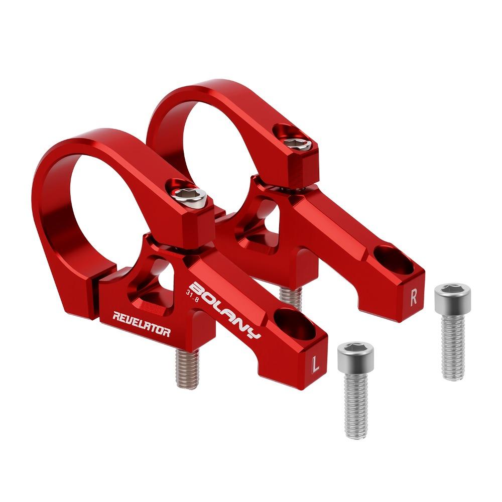 

Precision Bicycle Dual Crown Fork Steerer Luminum Zinc Zinc Alloy DH Bike Handlebar Clamp Road Bikes червоний