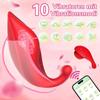 Fjernkontroll og APP Invisible Wearable Dual Vibrator 10 Frequency Vibrating Clitoral Nipple Stimulator Par Flørtende Vibrator Voksenprodukter