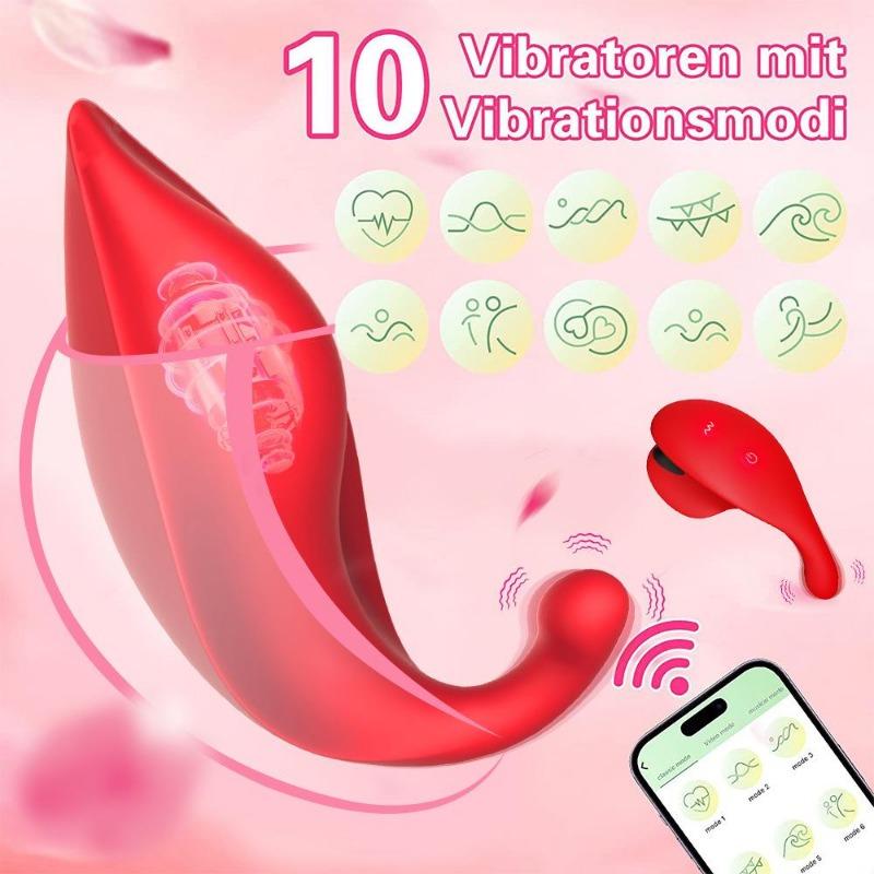 Fjernkontroll og APP Invisible Wearable Dual Vibrator 10 Frequency Vibrating Clitoral Nipple Stimulator Par Flørtende Vibrator Voksenprodukter