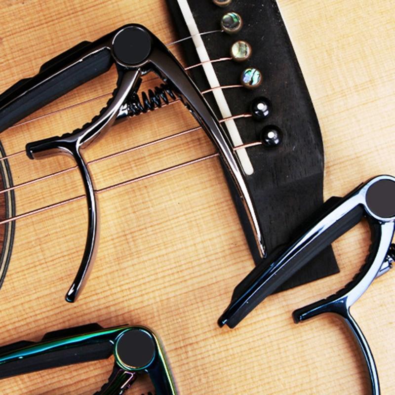 Easy to Use Portable Guitar Capo Metal Spring Clamp Capo Ukulele Capo Suitable for Both Novice and Experienced Musicians