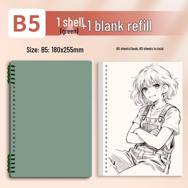 Morandi Detachable Student Sketchbook - Thick, Comfortable, Colorful Art Drawing Pad