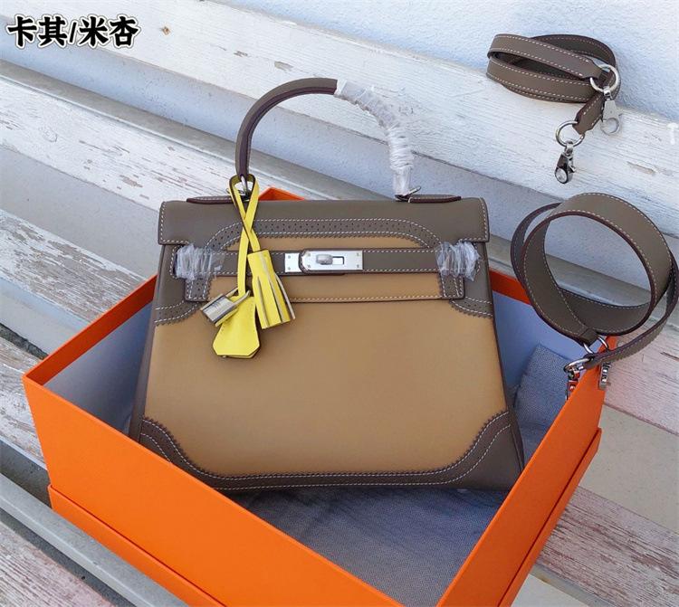 

Высококачественная новая сумка Swift из коровьей кожи премиум-класса ручной работы, прошитая вощеной нитью, сумка на одно плечо, кроссбоди, сумочка 28x12x20cm хаки