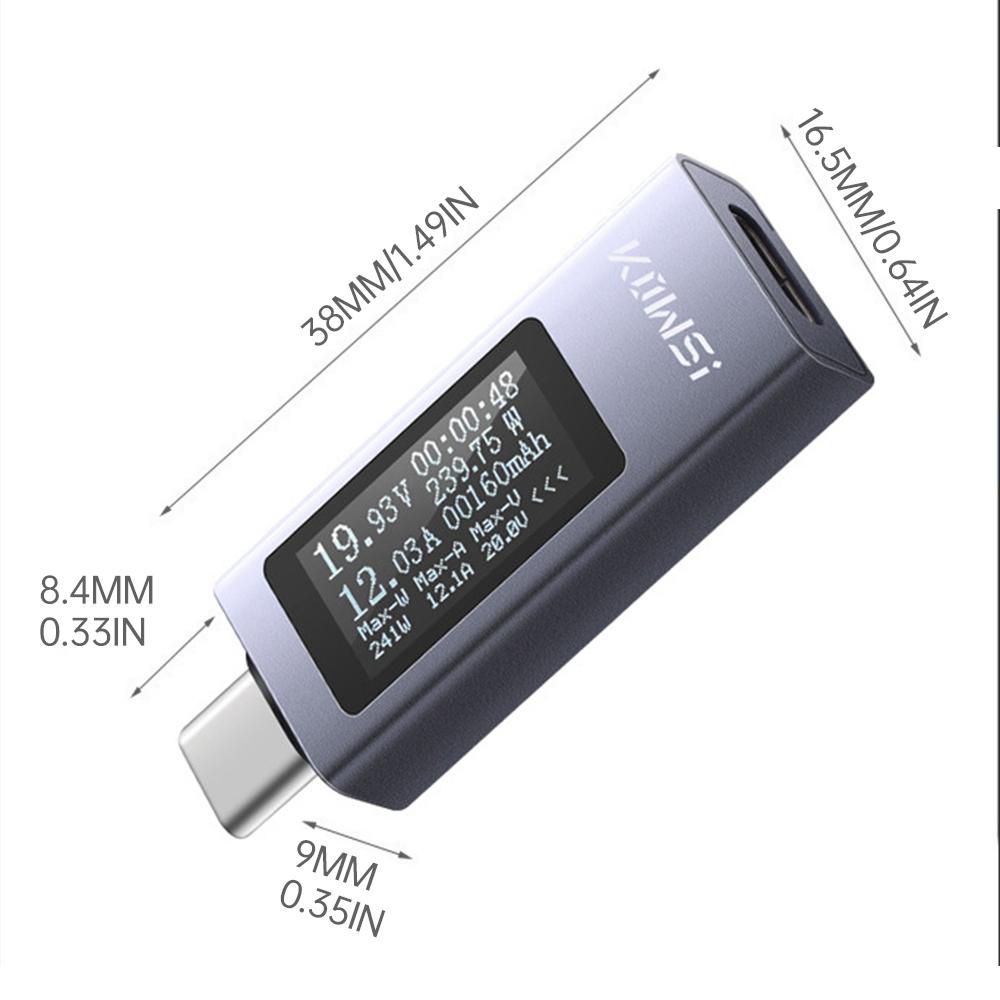 KWS-2301C KWS-2302C Multifunctional Digital Display DC Voltage Current Meter Power Meter Phone Charging Tester Type-C