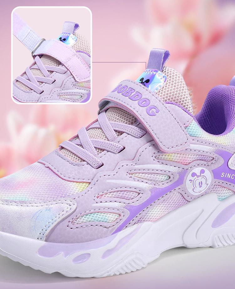 Babudou Boys' & Girls' Sports Shoes - Autumn/Winter 2025, Plus Velvet & Cotton, for Older Children.