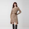 ELLE French Striped Fashion Design Casual Versatile Shirt Dress Elegant Long Sleeve Dress Women dresses L8ALM216
