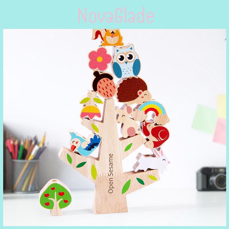 Wooden Balance Toy For Kids With Shape Matching And Parentchild Interaction