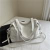 Spacious Faux Leather Tote Bag Zipper Closure Shoulder Handbag for Women