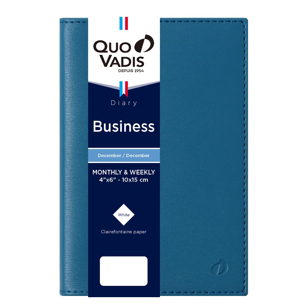 

QUOVADIS 2026 Business/Soho Weekly Vertical Diary 10x15cm steel blue qv00405sb сталлю синього кольору