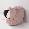 Adjustable Size Sun Hat Wide Brim Large Sun Visor Hat Portable Sunshade Hat  Travel