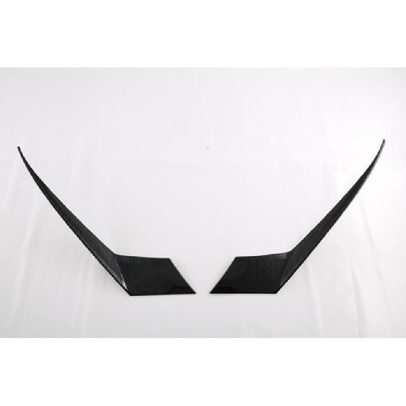 Carbon Fiber Front Headlight Light Eyebrow Cover Trim For  Honda Accord 2pcs