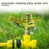 4-Point Zinc Alloy Adjustable Rocker Arm Sprinkler Head 360-Degree Rotating Lawn Irrigation Garden Sprinkle System