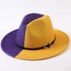 Popular European and American Classic Double-color Wide-brimmed Top Hat Men's and Women's Fashion OL Style Cowboy Hat Jazz Hat