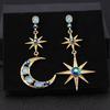 Moon Sun Earrings Drop Dangle Earrings Alloy Material Party Jewelry for Girls