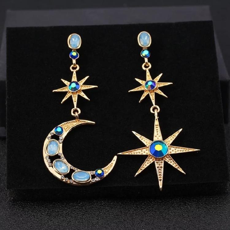 Moon Sun Earrings Drop Dangle Earrings Alloy Material Party Jewelry for Girls