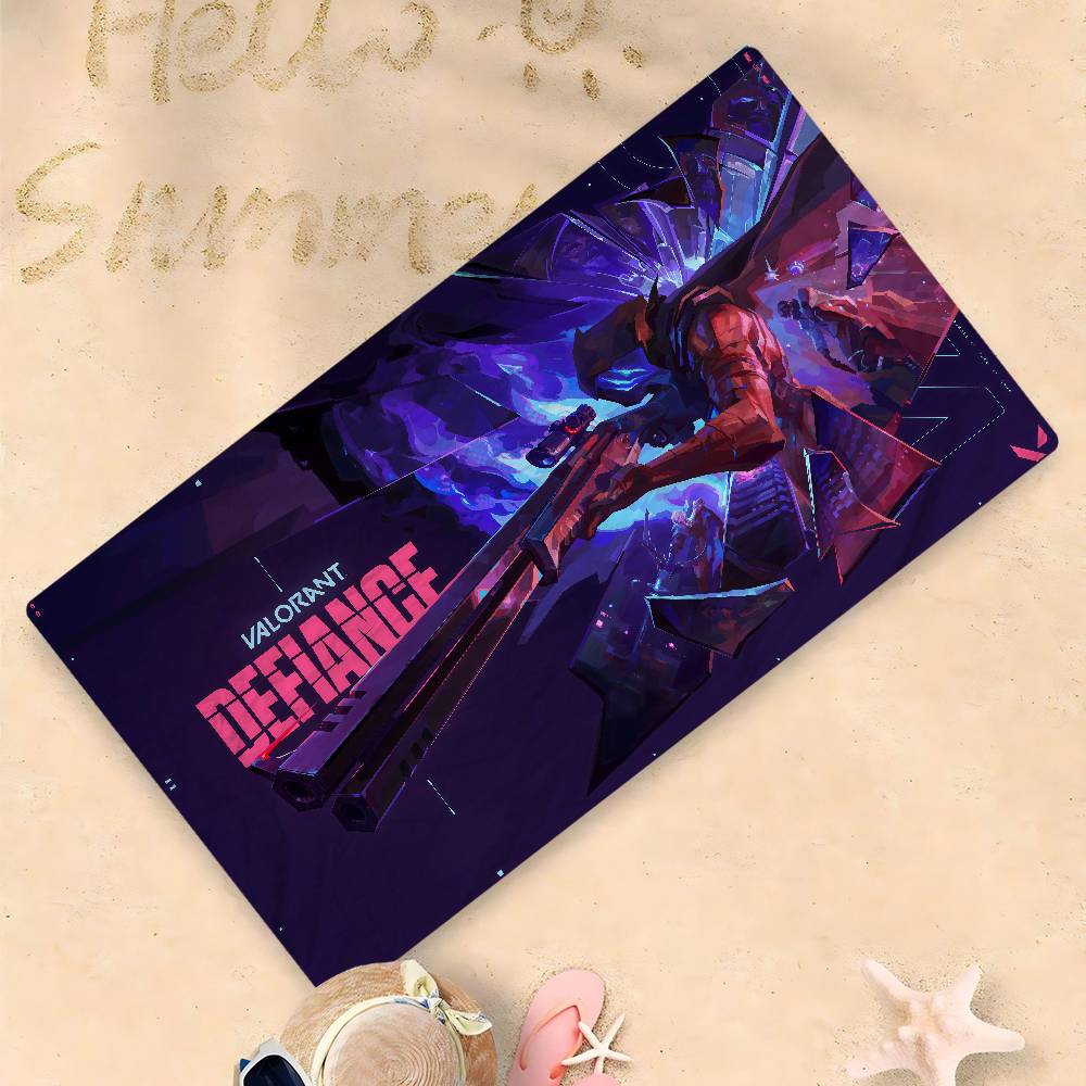 VALORANT Game Gamer Cartoon Microfiber Blanket Quick Drying Beach Towels Oversized Printing Super Absorbent Pool Towel Blanket