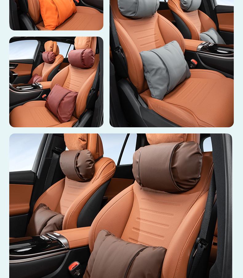 Compatible Lumbar and Neck Support Pillow for Trumpchi GS3 GS8 ES9 E8 M6 M8 Yingku GS4 E9 Car Seats