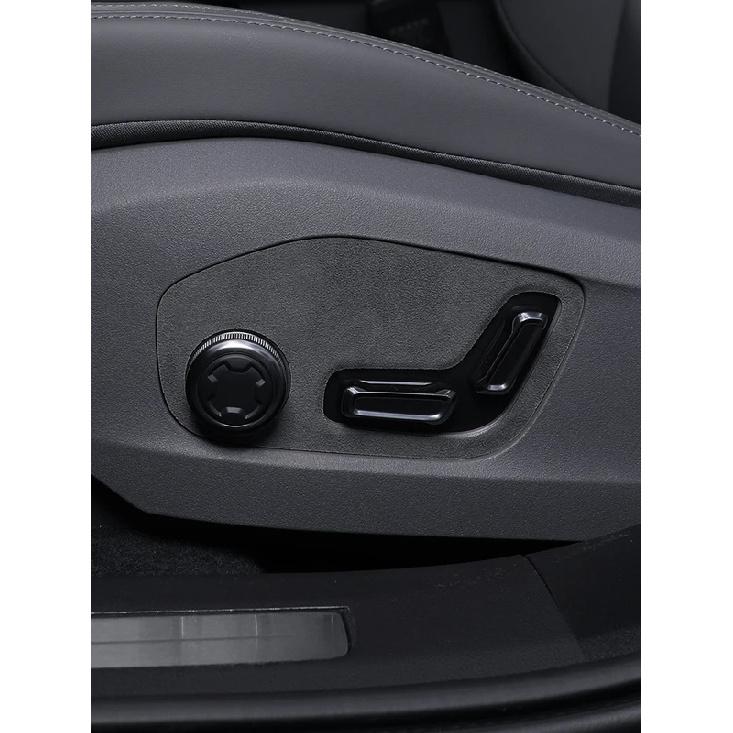 For ZEEKR 001 2024 2025 Super Suede Car Seat Adjustment Switch Panel Cover decoration Sticker Car Interior Accessories