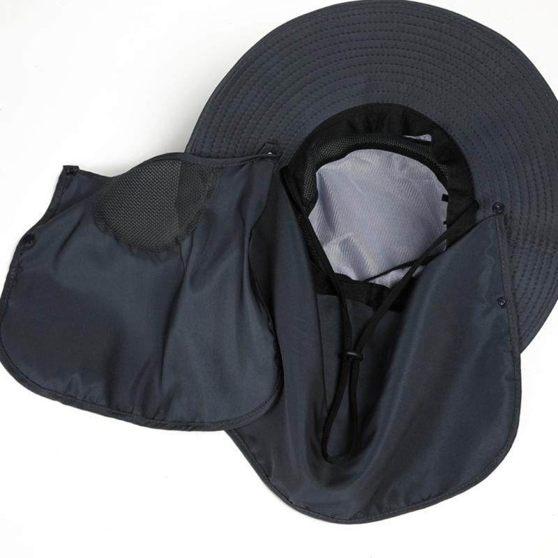 Sun Protective Fishing Hat  Breathable Adjustable Headgear Unisex Meshes Sun Hat for Outdoor Activity Men Women