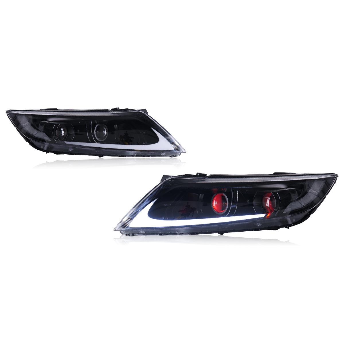 

14-15 Kia K5 LED Headlight Assembly with Devil Eye, DRL & Flowing Turn Signal