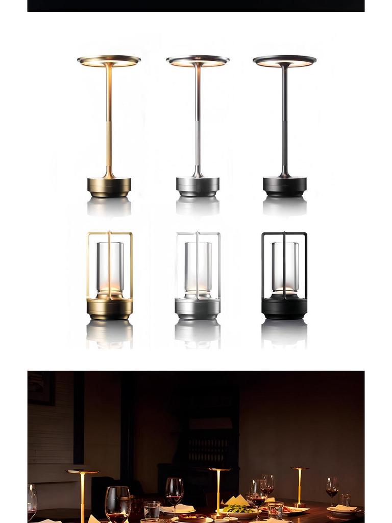 Severské ambientní světlo: Kreativní venkovní stolní lampa pro bar, restauraci, kavárnu, kempování nebo noční použití.