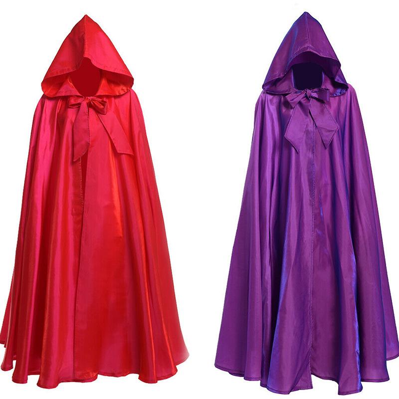 Halloween Cosplay Costume Medieval Hooded Witch Cloak Christmas Halloween Gift for Party Cape