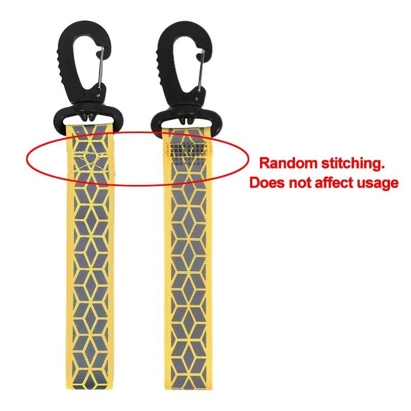 2/4Pcs Reflective Straps Pendant Keychain For Outdoor Camping Night Running Cycling Backpack Safety Lightweight Bright Keyrings