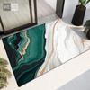 Green White Abstract Painting Rug For Kitchen Floor Small Living Room Carpet Soft Fashion Bedroom Mat Bathroom Rug