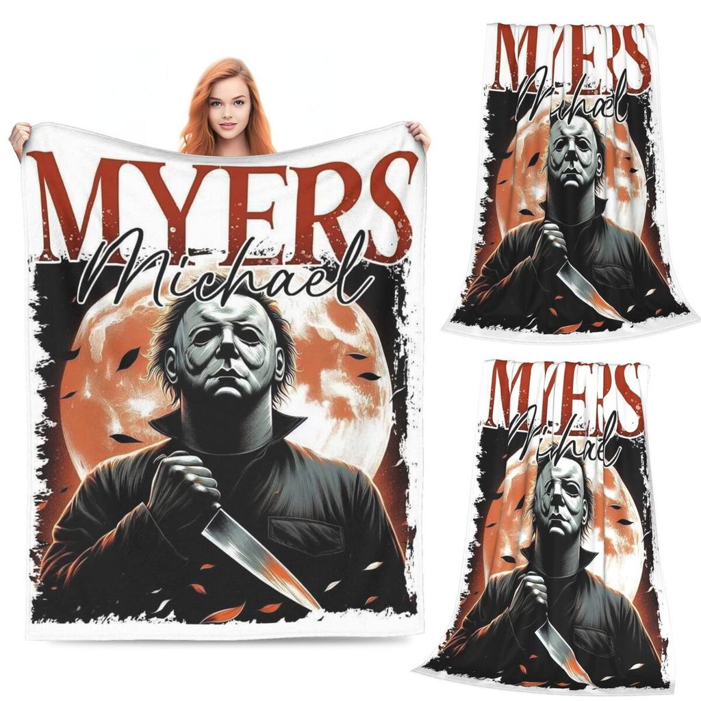 Coperte Michael Myers Morbida Calda Coperta Plaid in Flanella Copriletto per Letto Soggiorno Picnic Viaggio Casa Divano