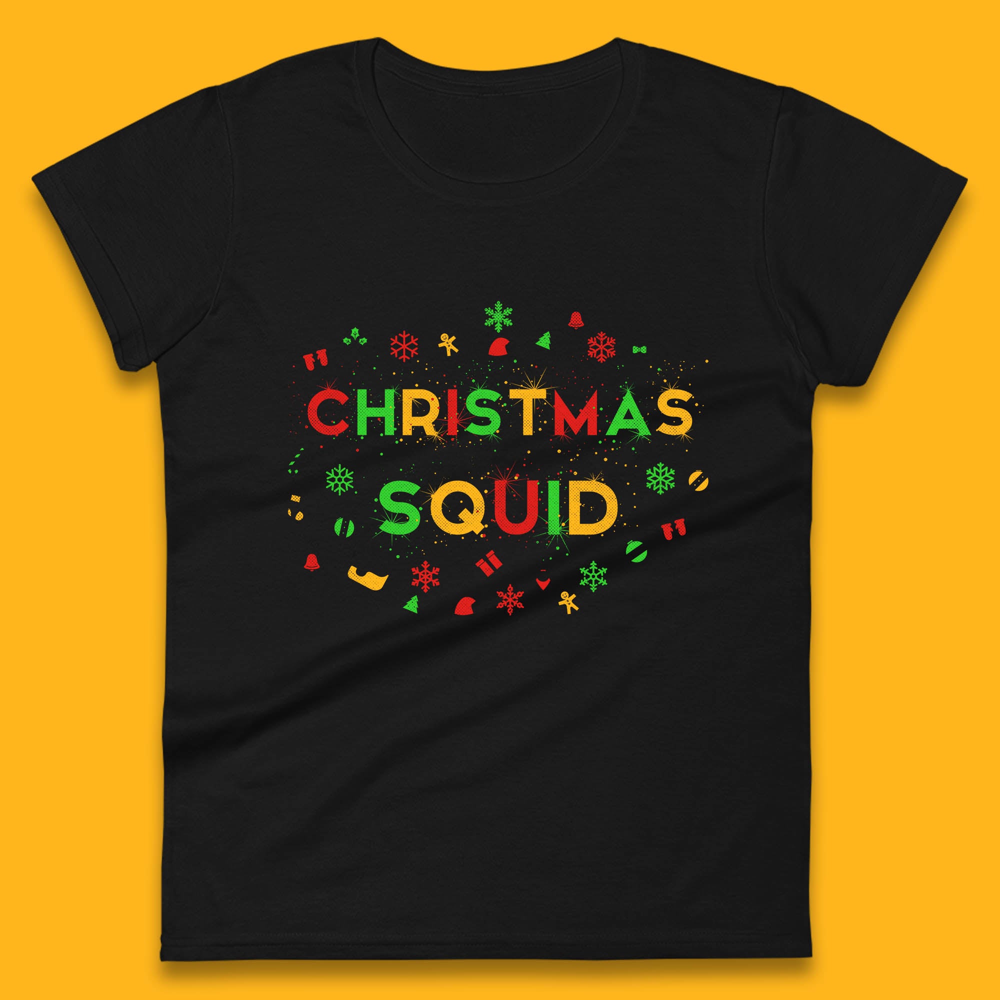 Christmas Womens T Shirt Mens Tops Tees Unisex Christmas Squad Matching Top XL