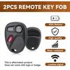 2PCS Key Fob for 1998-2002 Chevrolet Chevy Silverado Suburban Tahoe GMC Yukon Sierra Oldsmobile Fit for Car Owner Replace or Spare Key KOBLEAR1XT
