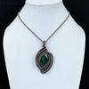 Emerald Pendant, 999 Copper Wire Wrapped Pendant Gemstone Jewelry, Handmade Pendant Amazing Jewelry, Gift For Her