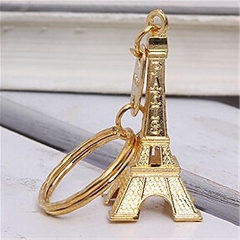 15 Pezzi Torre Eiffel Portachiavi Retro Ornamento Souvenir Francese Portachiavi Oro Alta Qualita