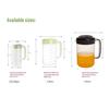 Clear Plastic Heat-Resistant Large Capacity Water Kettle with Filtered Lid for Beverages
