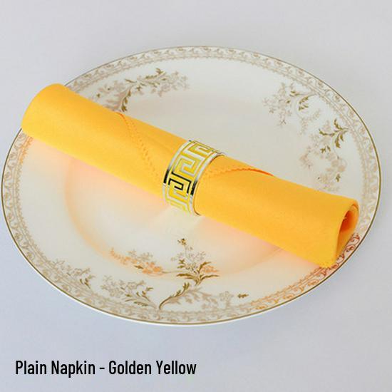 Pure Solid Color Hotel Restaurant Napkin - Red, White, Blue Flower Folded Design