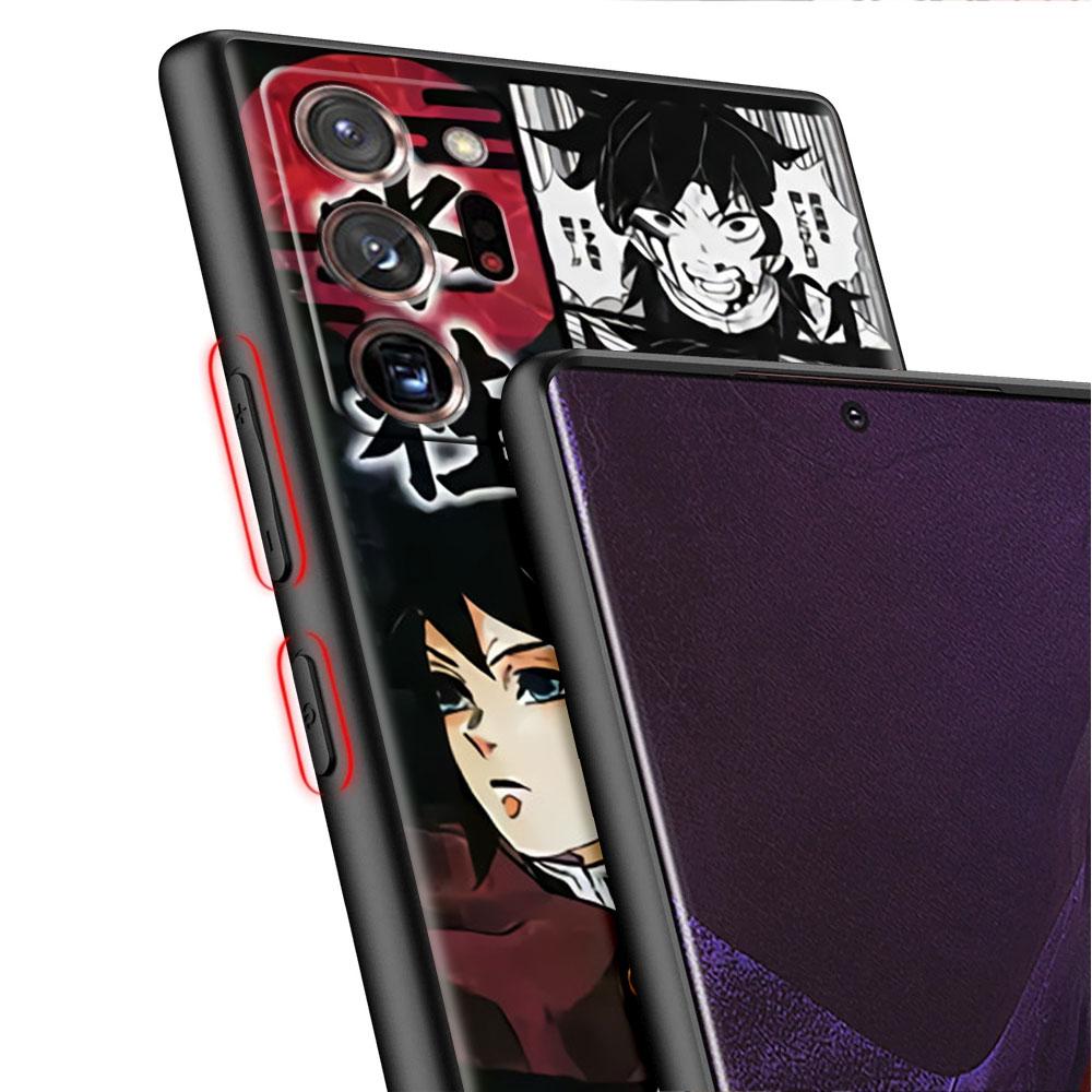 Mjukt Fodral För Samsung Galaxy Note 20 Ultra 10 Plus Lite A50 A70 A20 A40 A20e 9 8 A60 A10e Mobilskal Anime Demon Slayer Kimetsu