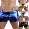 Fashion Club Men's Lace Up Patent Leather Boxers Underwear Underpants Shorts