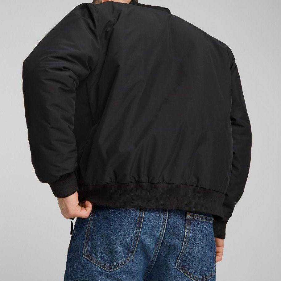 Puma Squad Bomber Jacket Letter Print Casual Jacket Men Jacket Black 681526-01