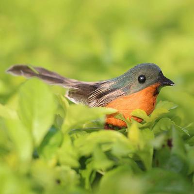 1ks Robin Bird vánoční mini umělé vánoční ozdoby na vánoční stromeček