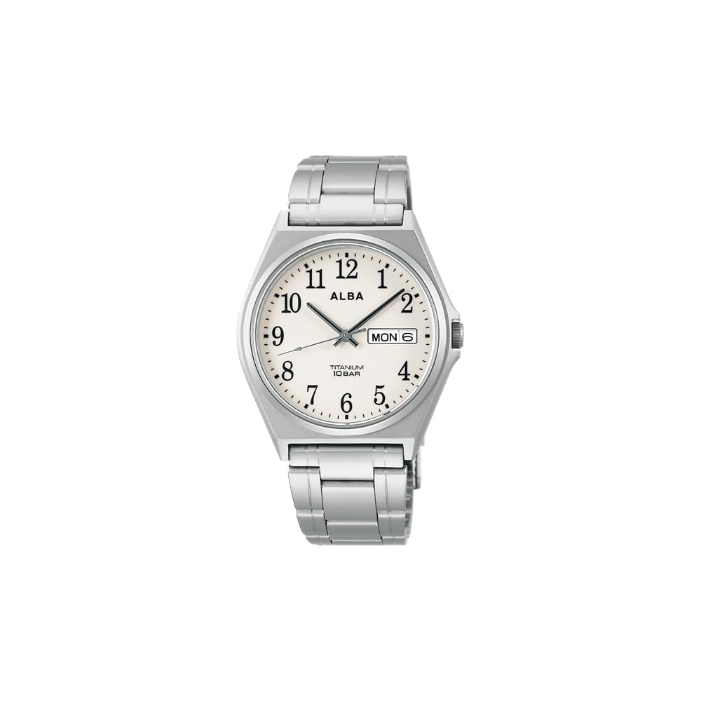 Seiko Alba Men s Quartz Watch Titanium Stainless Steel 10 ATM Water Resistant Analog