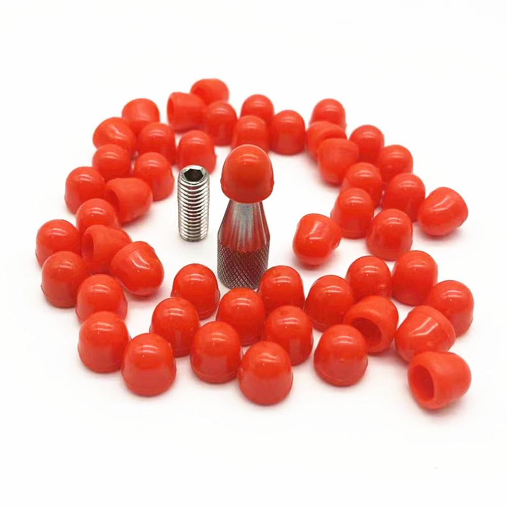 50PCS Dent Reparatur Werkzeuge Knock Down Kopf Ersatz Mit Köpfe Abdeckung Paintless Auto Dent Reparatur Hand Werkzeug Zubehör