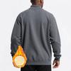 Men's Pullover Long Sleeved Stand Up Collar Sweatshirt Casual Cut Height Collar Lamb Wool Base Shirt