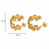 Elegant Stainless Steel C-shaped Trendy Earrings