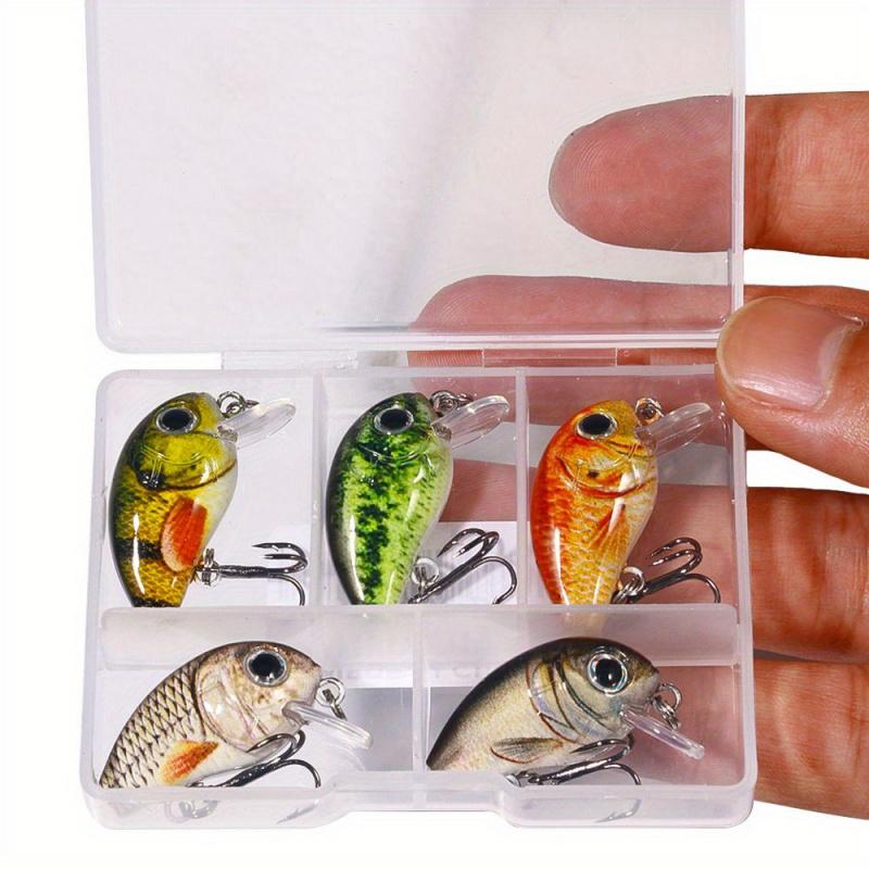 5Packaged Mini Fishing Lure Set2.8cm2gTopwater Bionic Wobbler Bait Fake Fishing Lure Suitable for Pike Perch