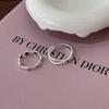 Yinruitai S925 Sterling Silver Korean Heart Design Thin Band Ring for Women